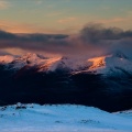 The Mamores from the summit of Beinn aChrulaiste